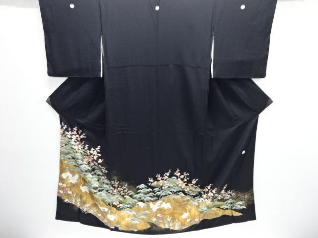 JAPANESE KIMONO / TOMESODE / KINSAI / SHOCHIKUBAI / ARTIST WORK